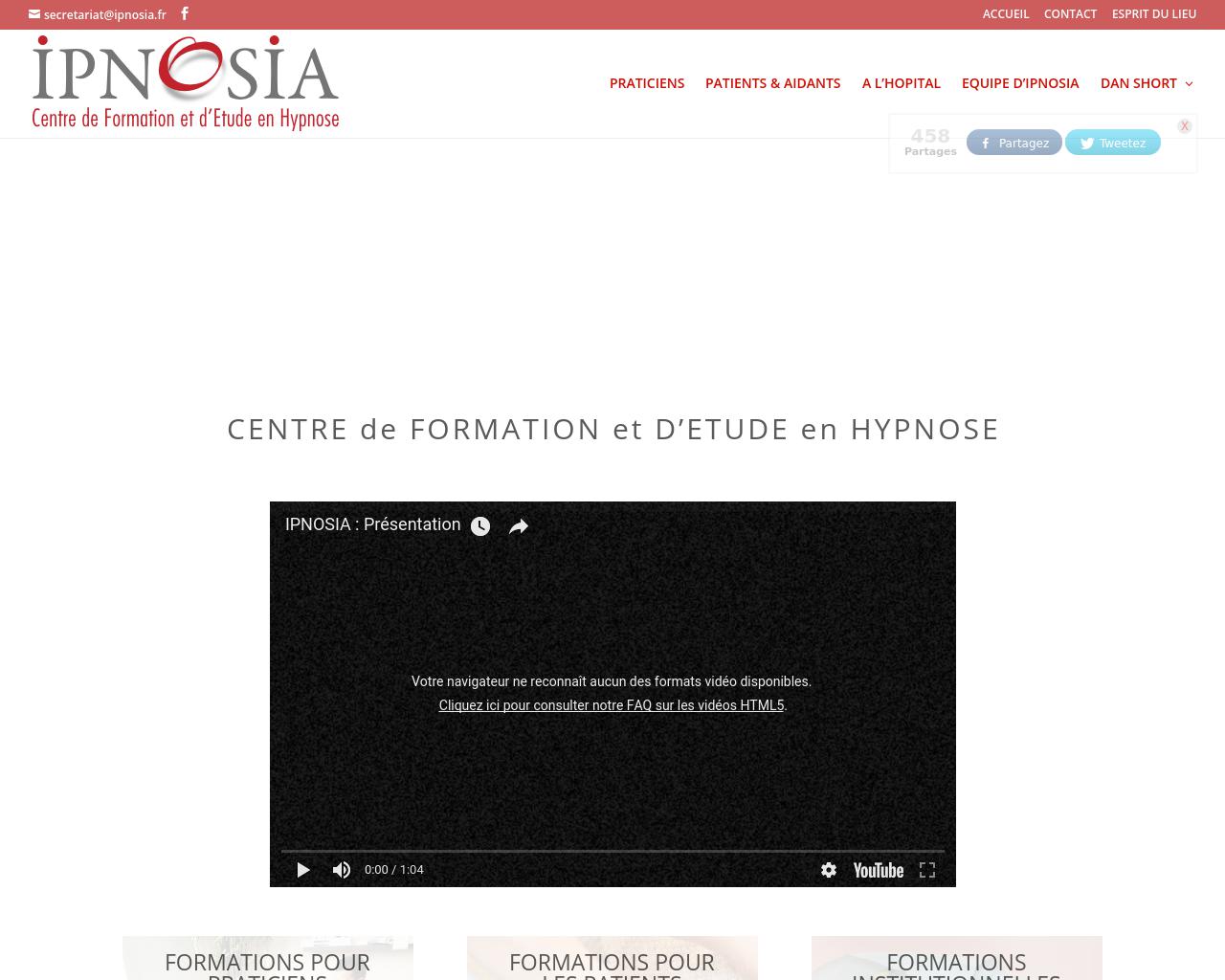 IPNOSIA, formation à l'hypnose pour praticiens et patients